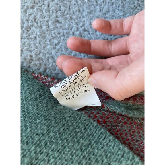 Mushroom Crop Tank Top Halter Large Knit V-Neck Cottagecore Red Green Bralette - Picture 7 of 12